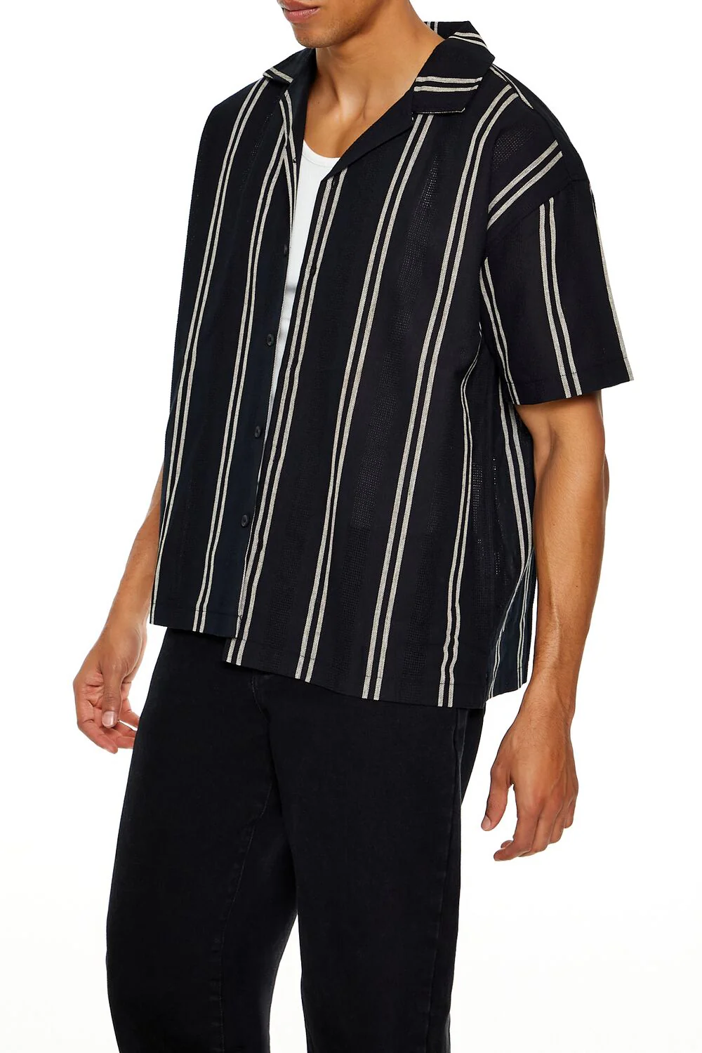 Textured Striped Shirt - Image 4