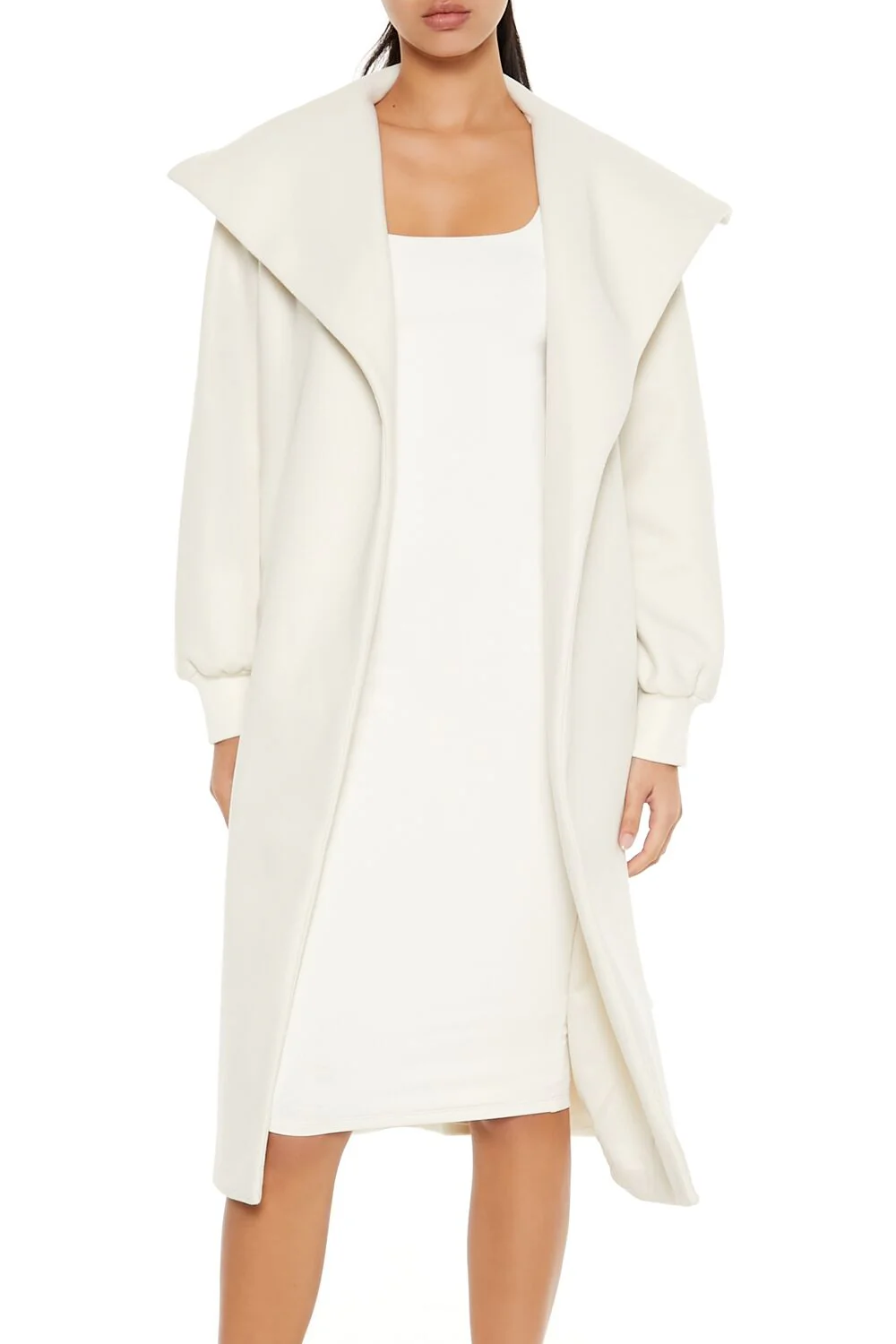 Longline Tie-Waist Coat - Image 2