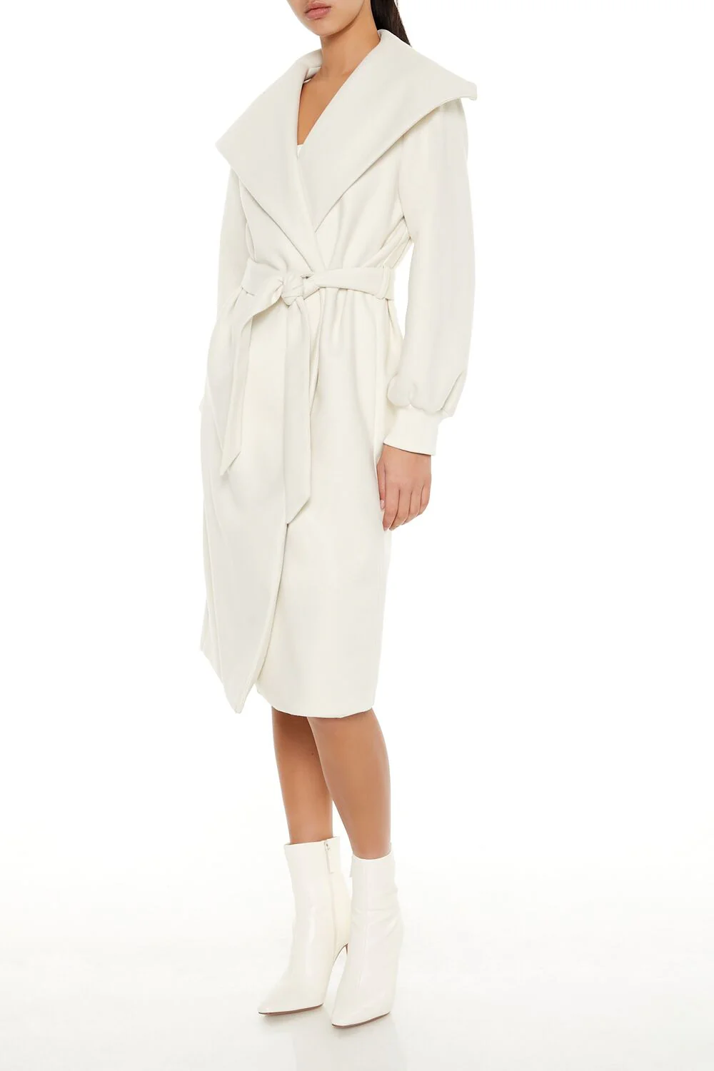 Longline Tie-Waist Coat - Image 3