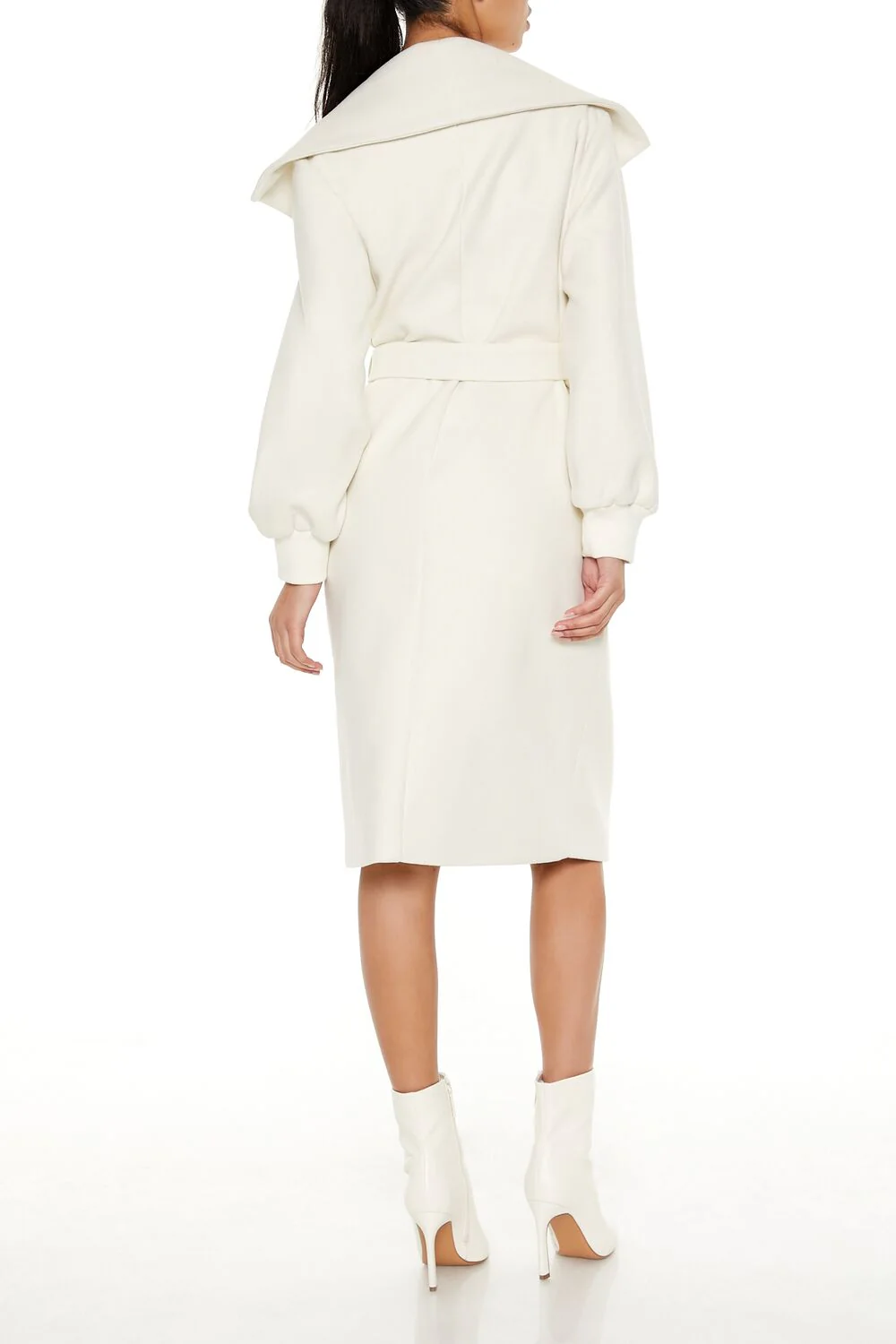 Longline Tie-Waist Coat - Image 4