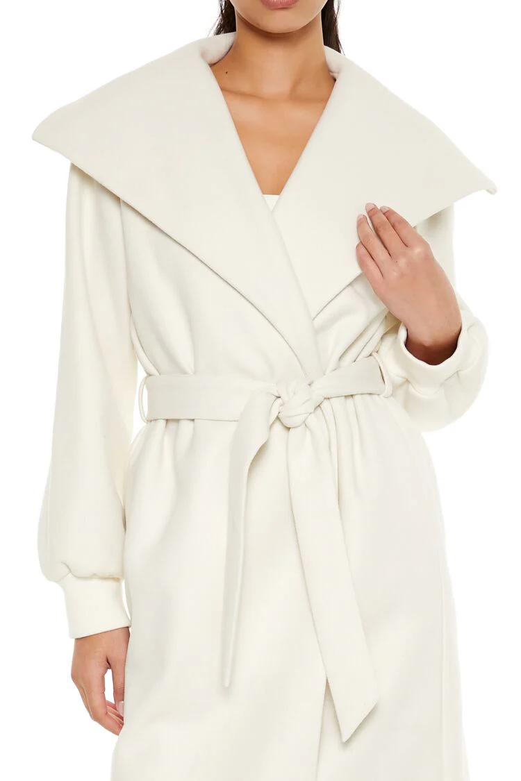 Longline Tie-Waist Coat - Image 5