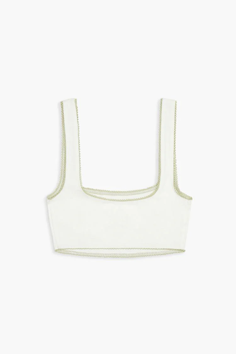 Rosette Two-Tone Bralette - Image 2