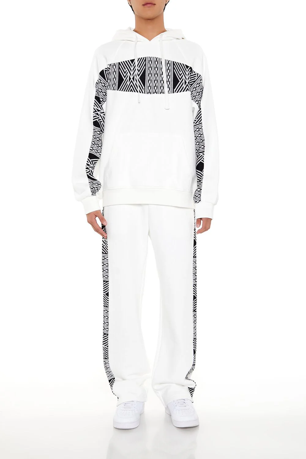 Abstract French Terry Hoodie - Image 2