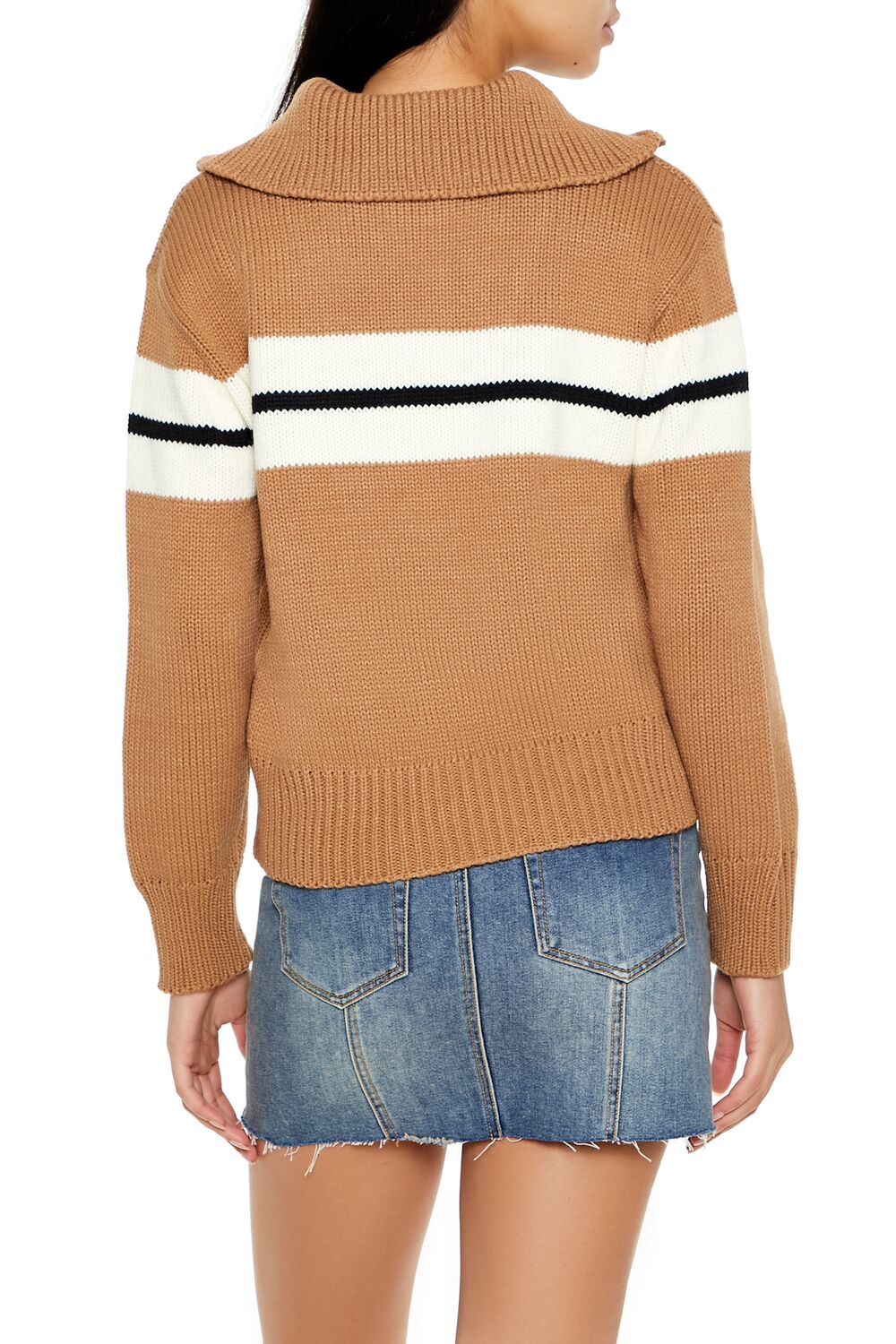 Half-Zip Striped Sweater - Image 5
