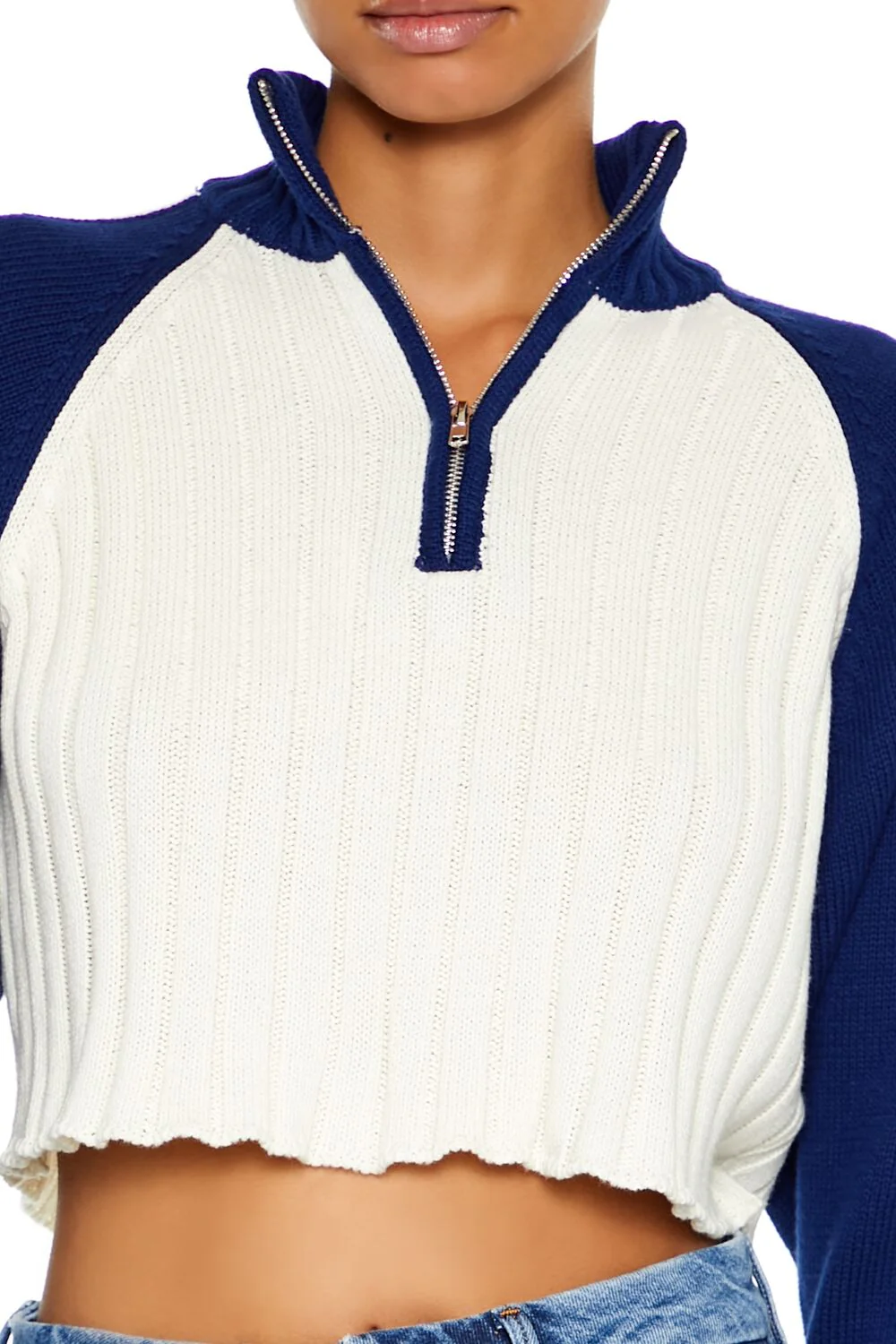 Ribbed Colorblock Sweater - Image 3