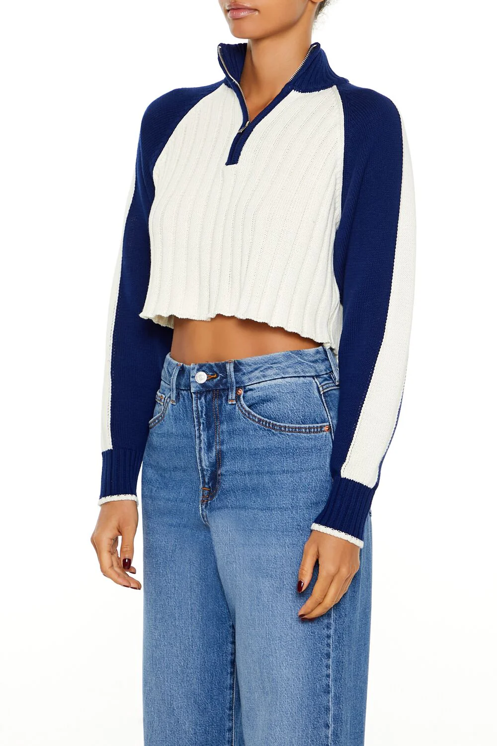 Ribbed Colorblock Sweater - Image 4