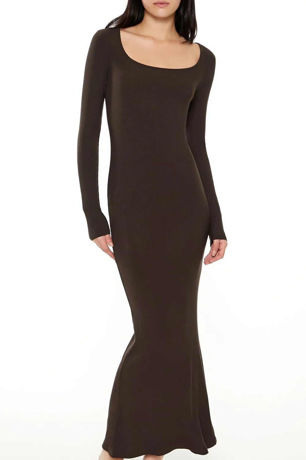 Ribbed Knit Square-Neck Maxi Dress - Image 21