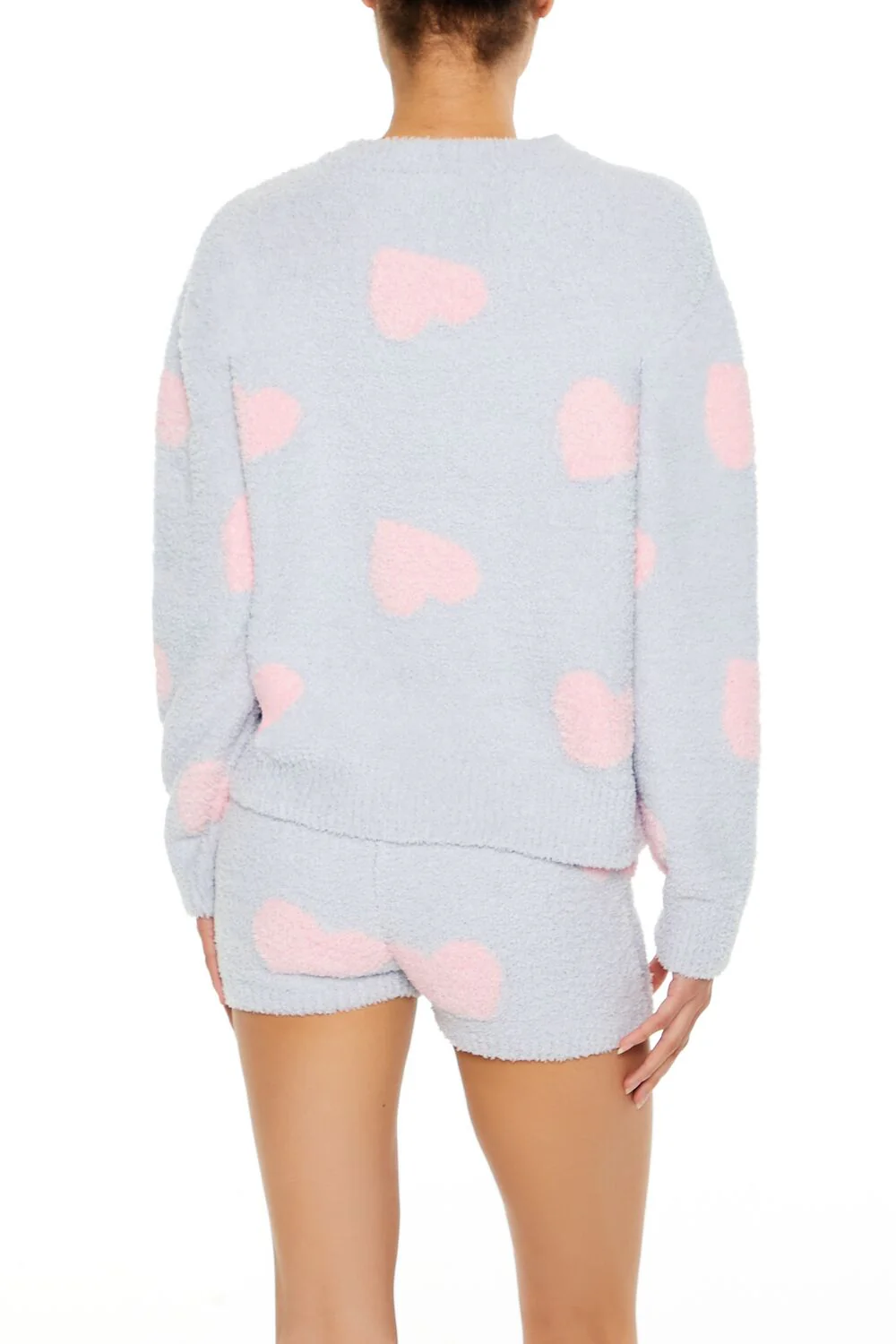 Heart Print Pajama Sweater - Image 5