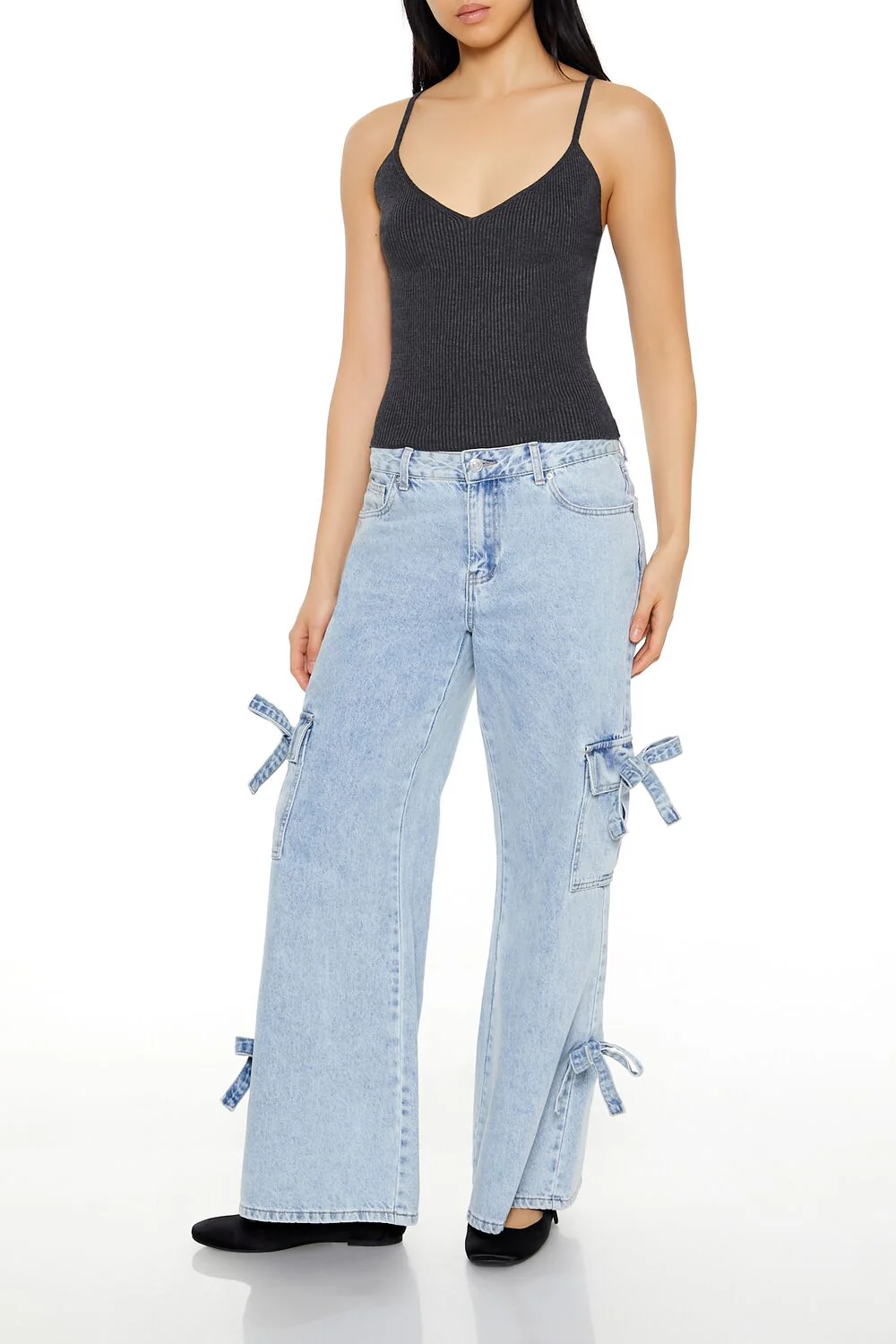 Sweater-Knit V-Neck Cami - Image 2