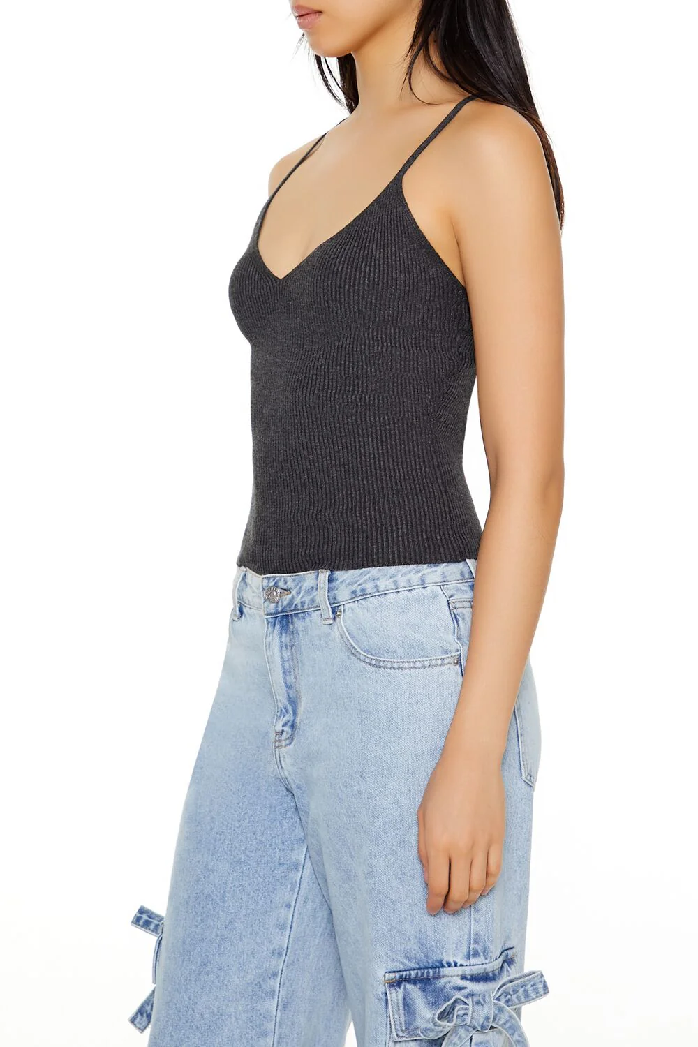 Sweater-Knit V-Neck Cami - Image 4