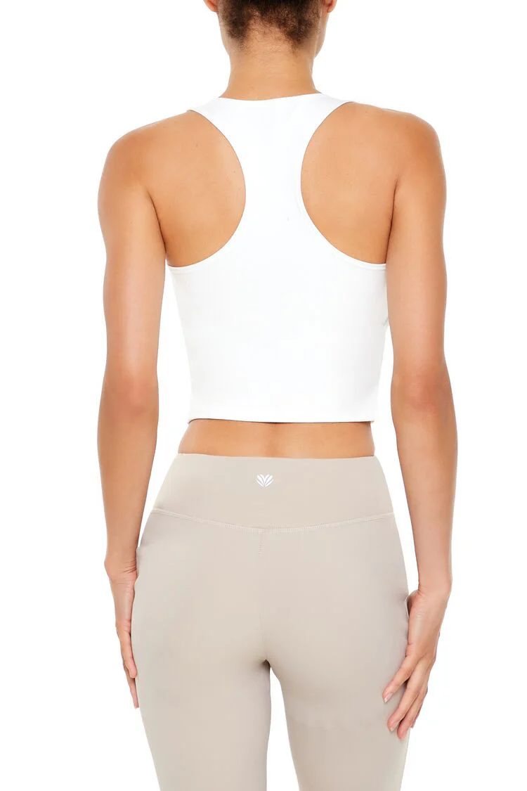 Active Cropped Racerback Tank Top - Image 5