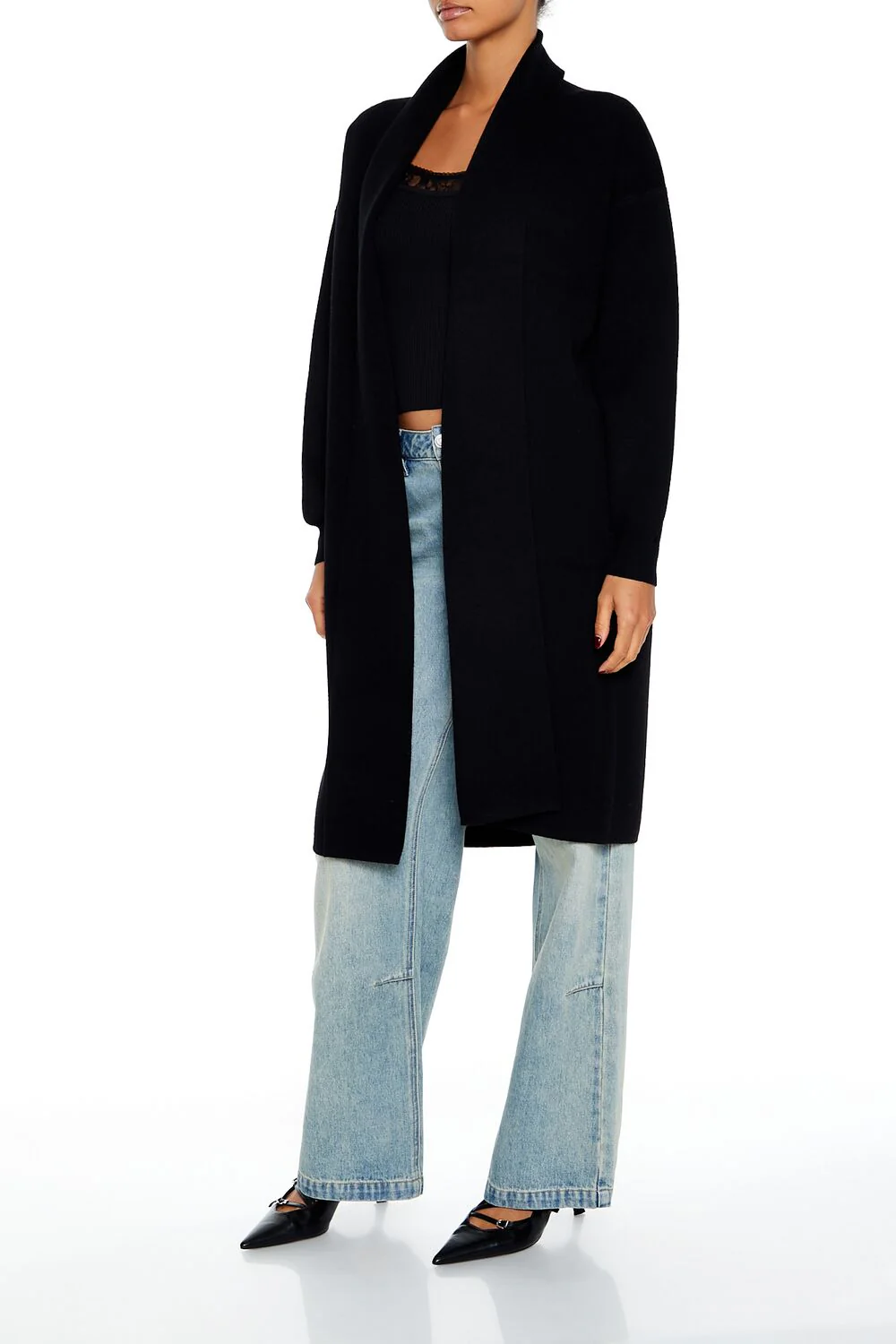 Shawl Collar Cardigan Sweater - Image 3