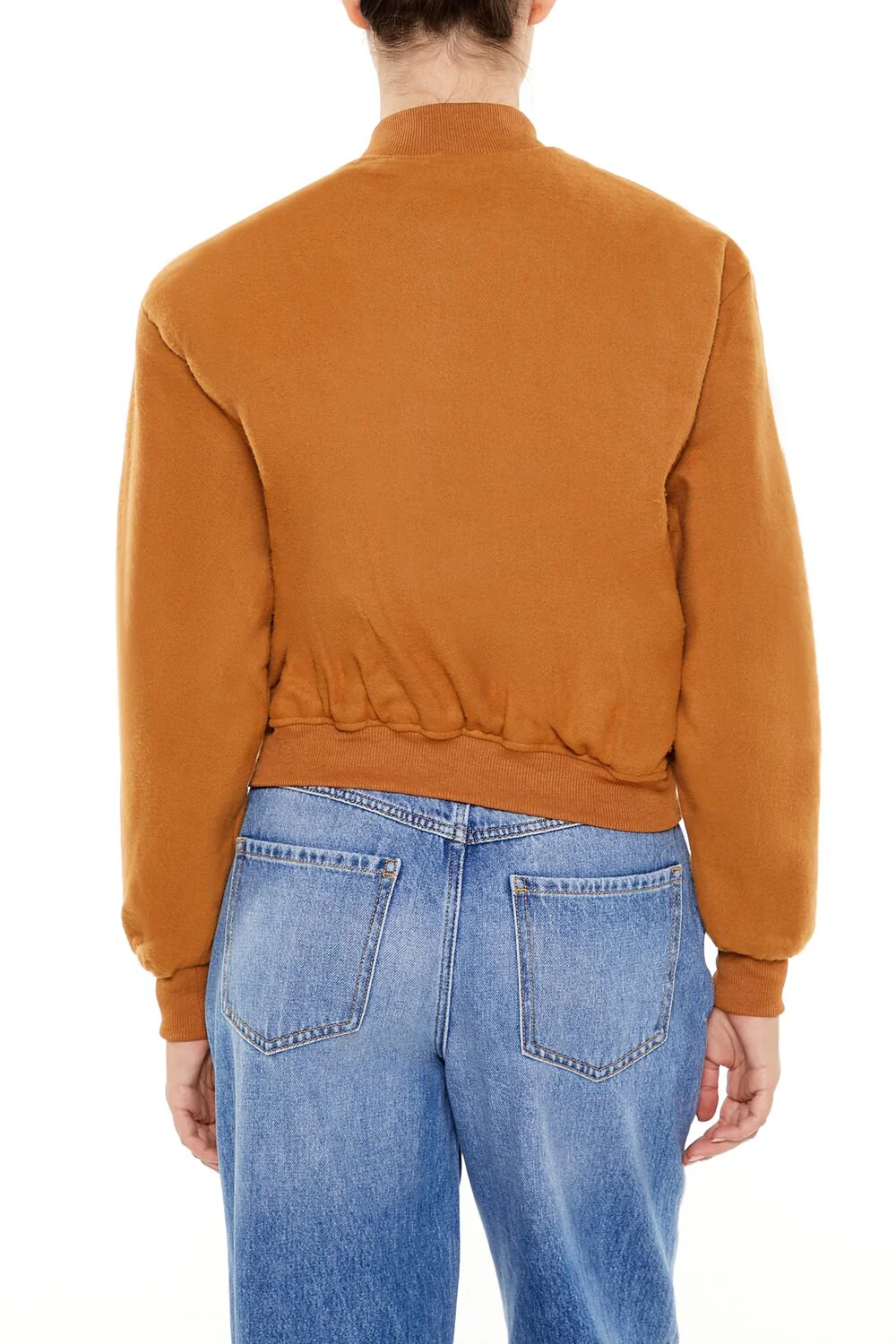 Button-Front Bomber Jacket - Image 10