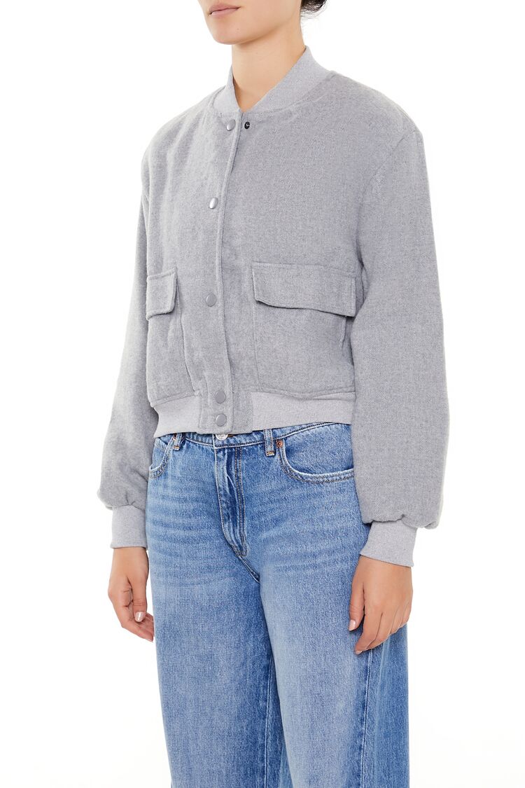 Button-Front Bomber Jacket - Image 14