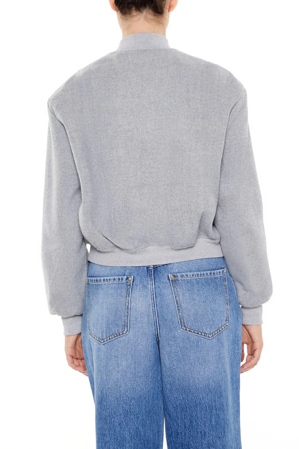 Button-Front Bomber Jacket - Image 15