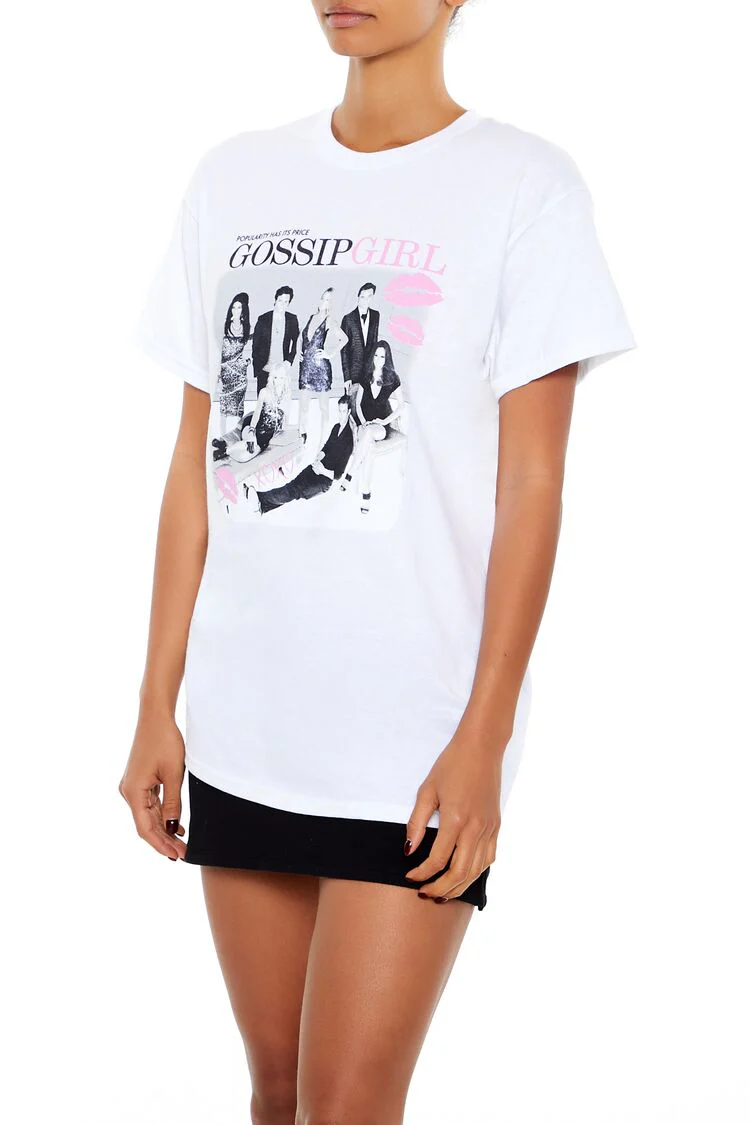 Oversized Gossip Girl Graphic Tee - Image 4