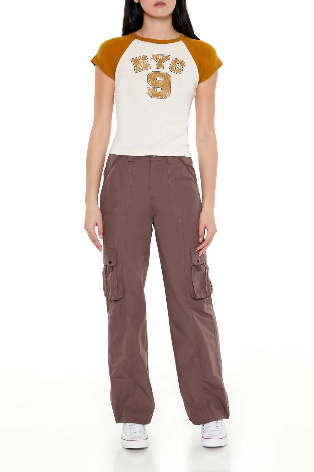 NYC 9 Graphic Raglan Tee - Image 2