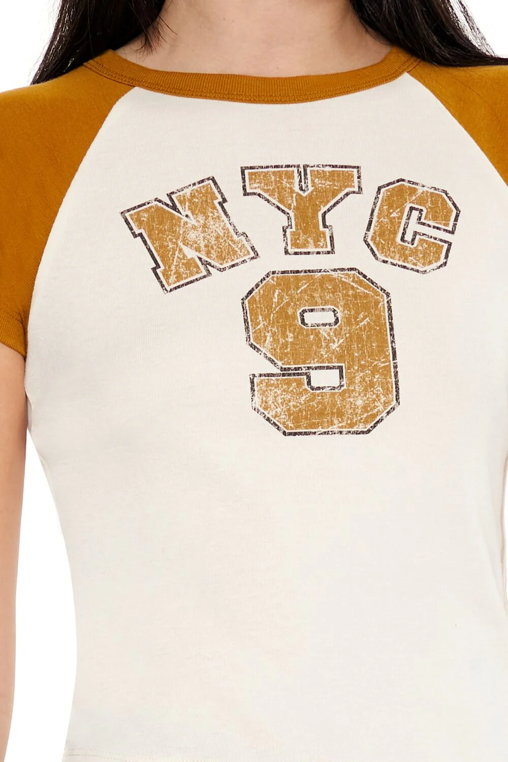 NYC 9 Graphic Raglan Tee - Image 3