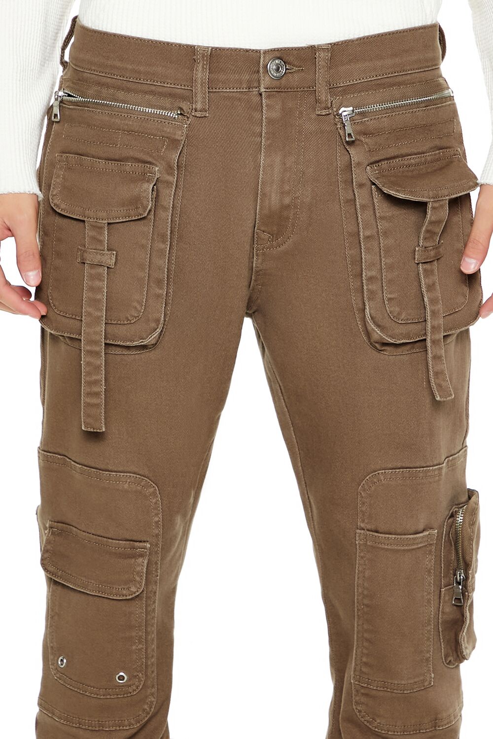 Mid-Rise Utility Cargo Jeans - Image 5