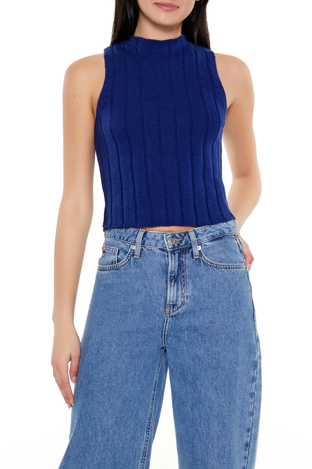 Ribbed Sweater-Knit Tank Top - Image 6