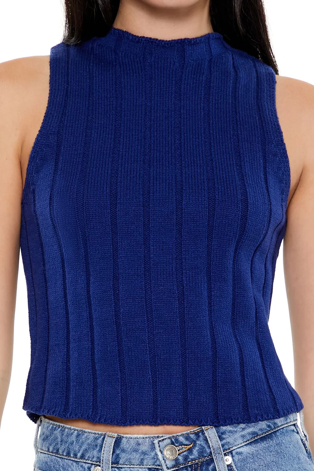 Ribbed Sweater-Knit Tank Top - Image 8
