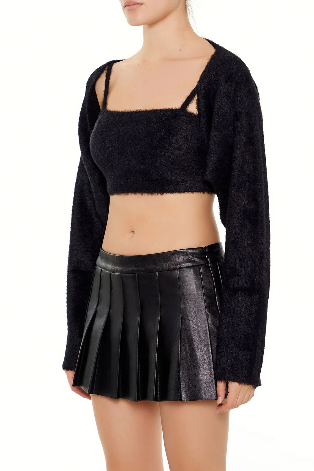 Cardigan Sweater & Cropped Cami Set - Image 4