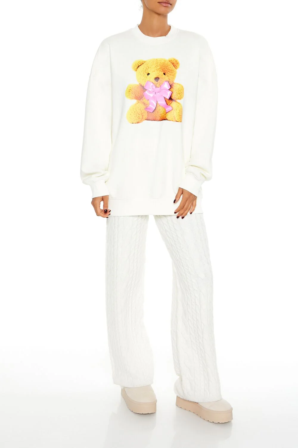 Teddy Bear Graphic Pullover - Image 2
