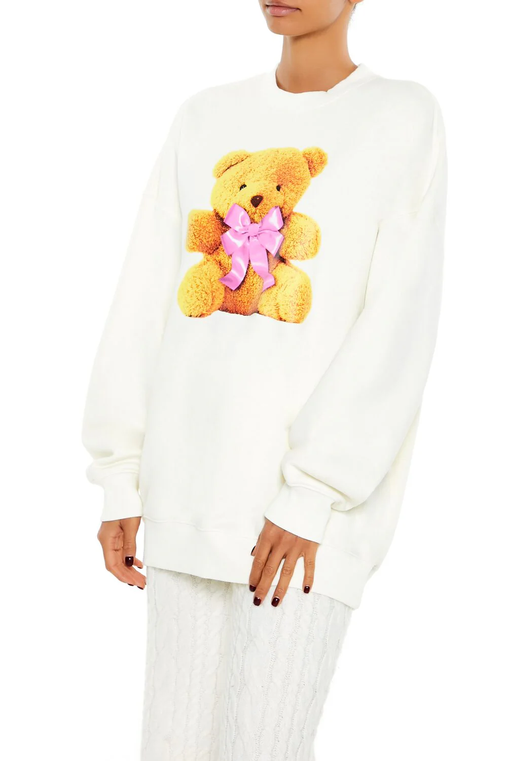 Teddy Bear Graphic Pullover - Image 4