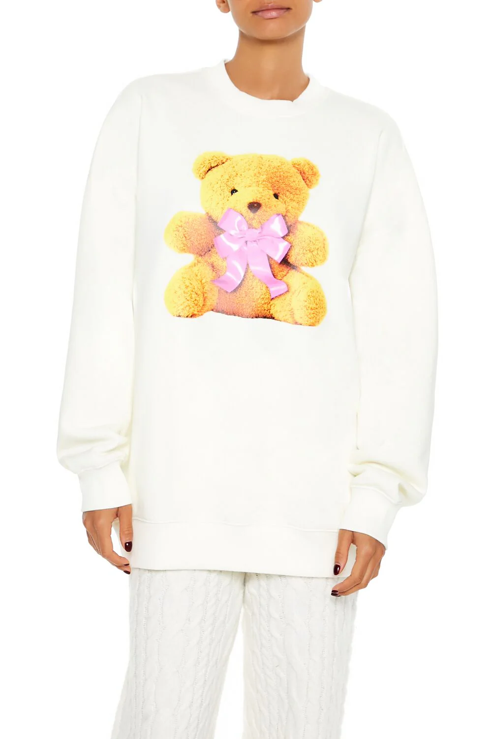 Teddy Bear Graphic Pullover - Image 6