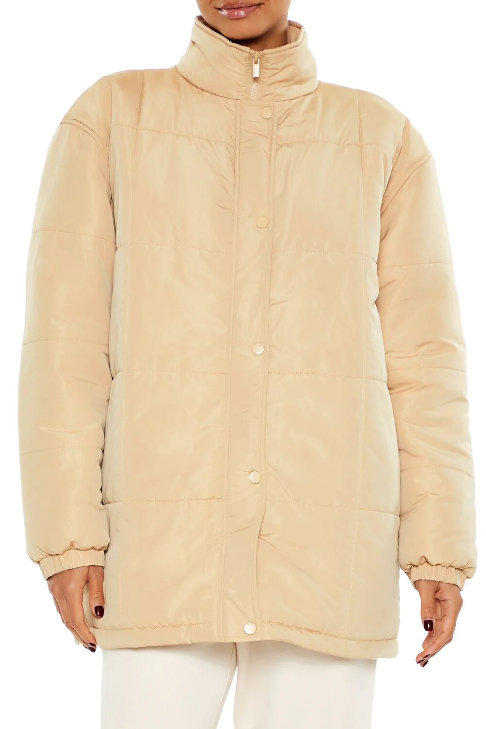 Quilted Longline Puffer Jacket - Image 3