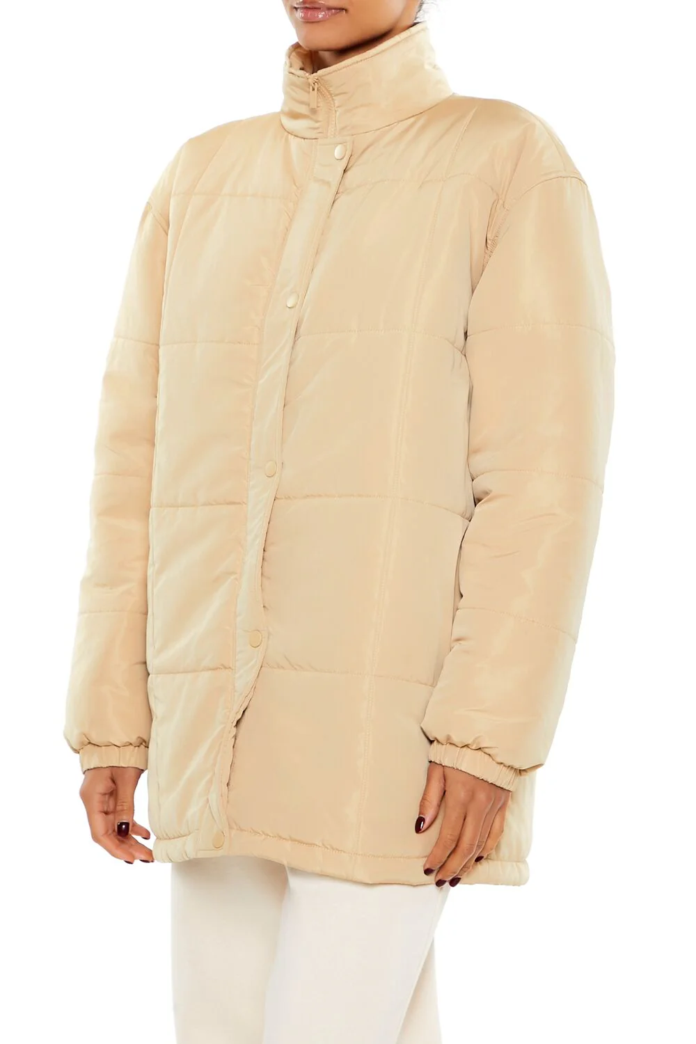 Quilted Longline Puffer Jacket - Image 4