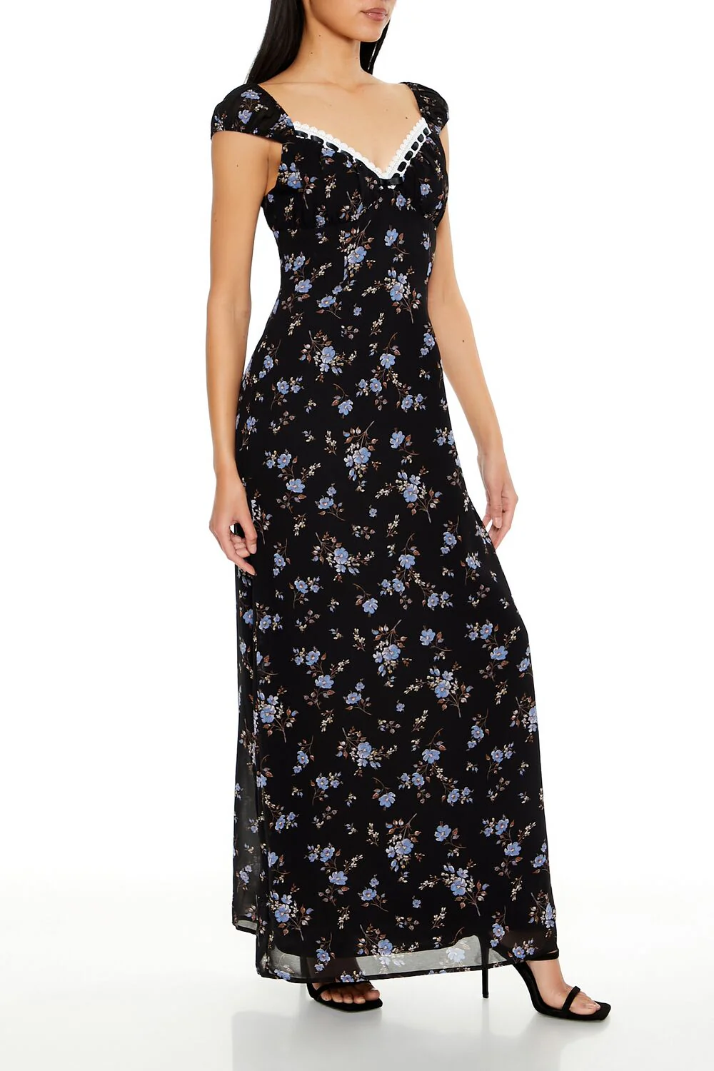 Floral Sweetheart Maxi Dress - Image 3
