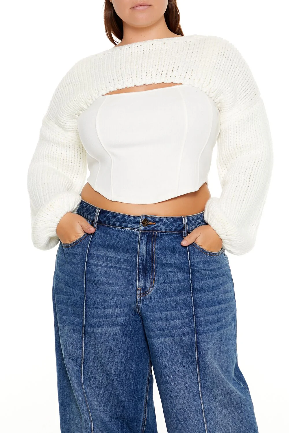 Plus Size Bolero Shrug Sweater - Image 6