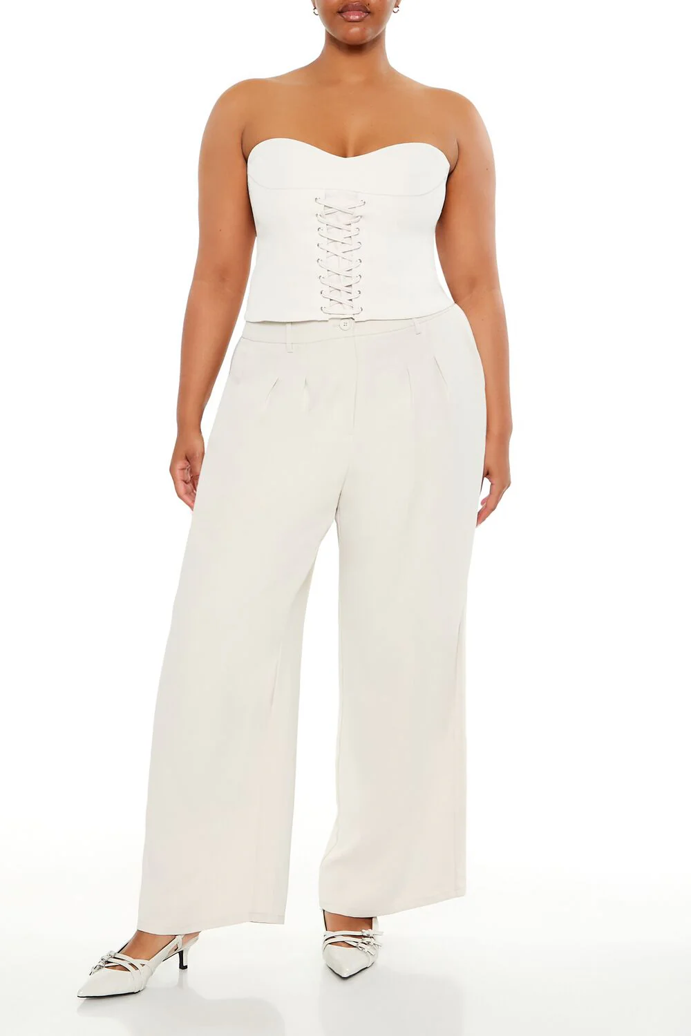 Plus Size Wide-Leg Trouser Pants - Image 6
