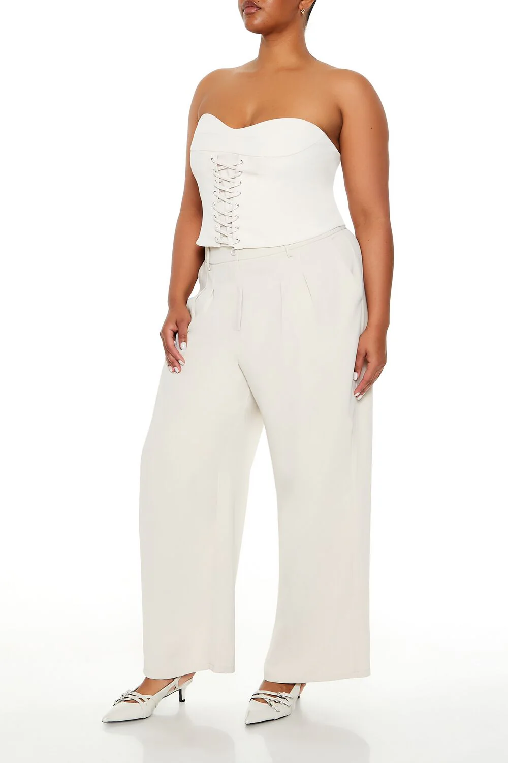 Plus Size Wide-Leg Trouser Pants - Image 8