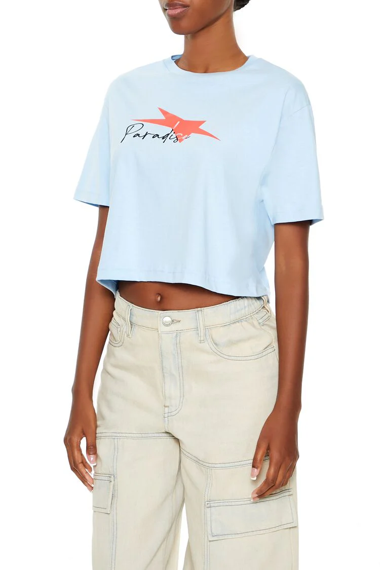 Paradise Graphic Baby Tee - Image 4