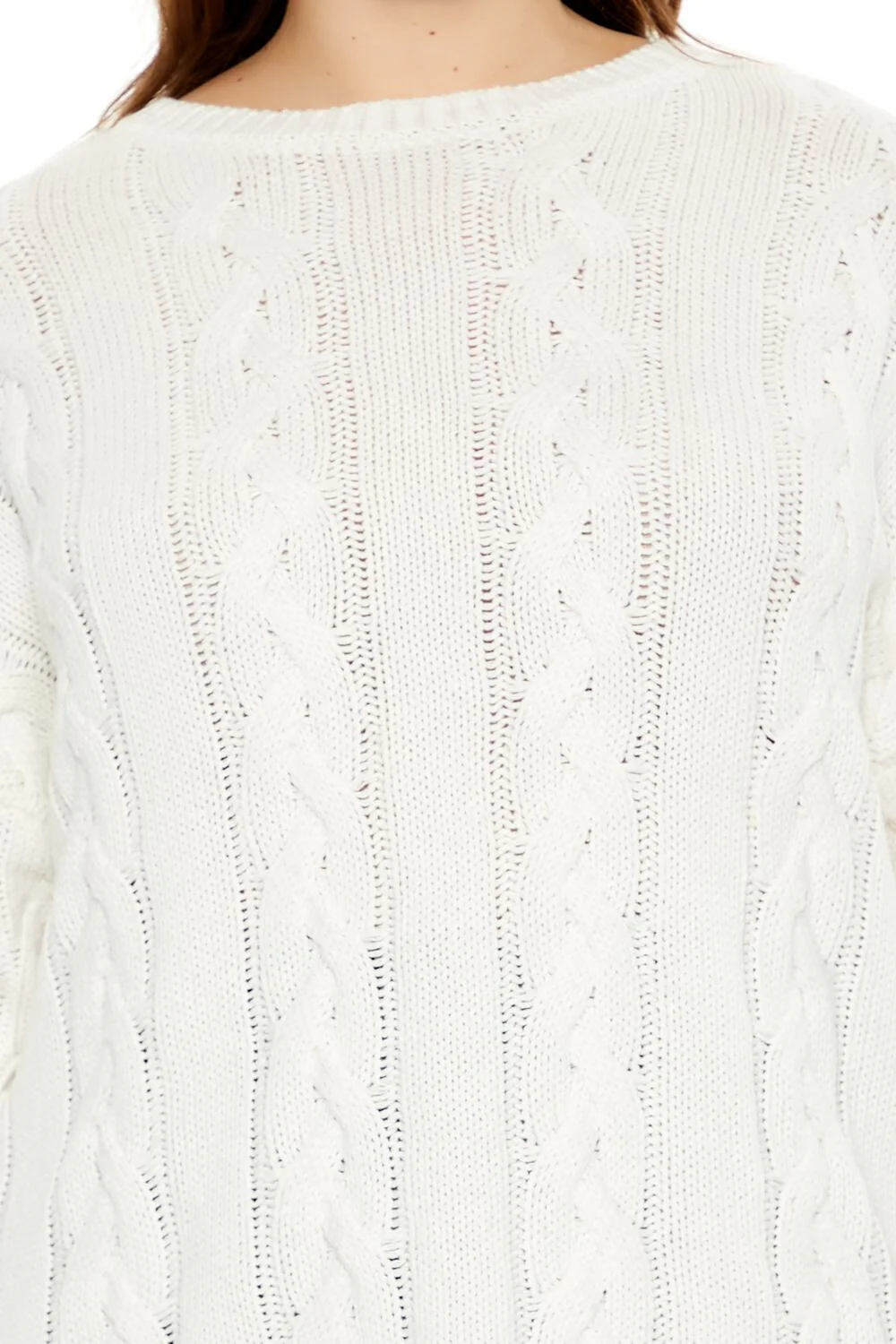Plus Size Cable Knit Sweater - Image 3