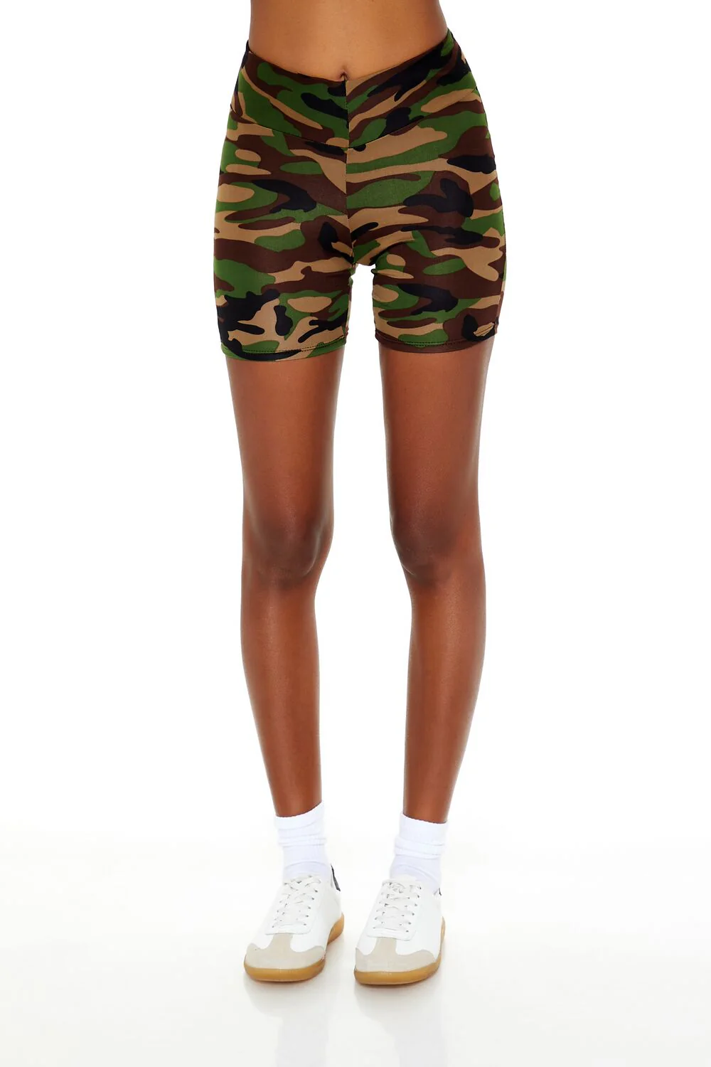 Camo Print Biker Shorts - Image 2