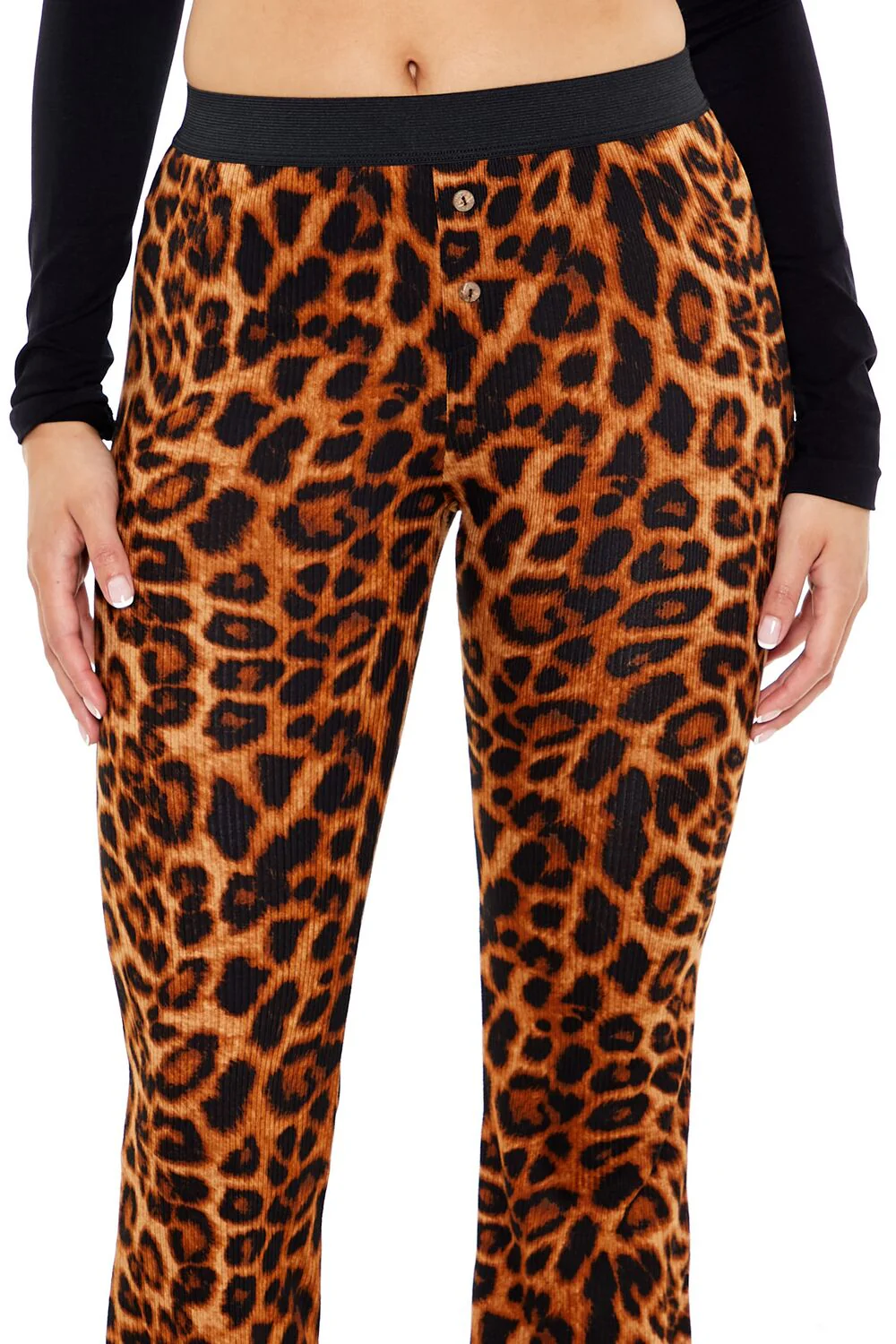 Leopard Print Flare Pants - Image 5
