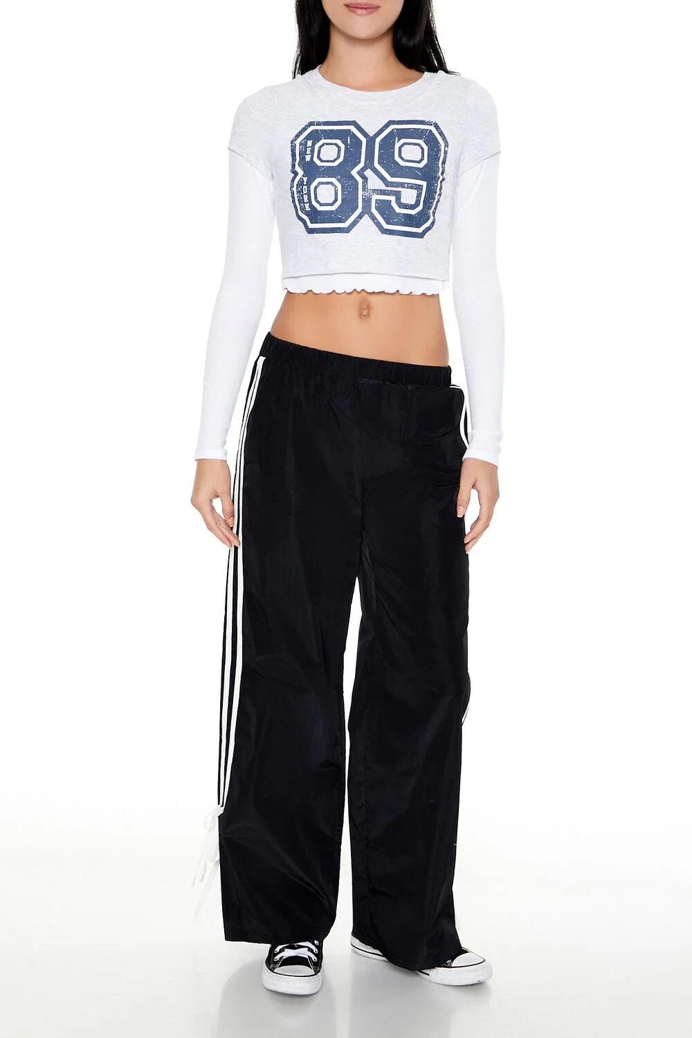 New York 89 Cropped Combo Tee - Image 2