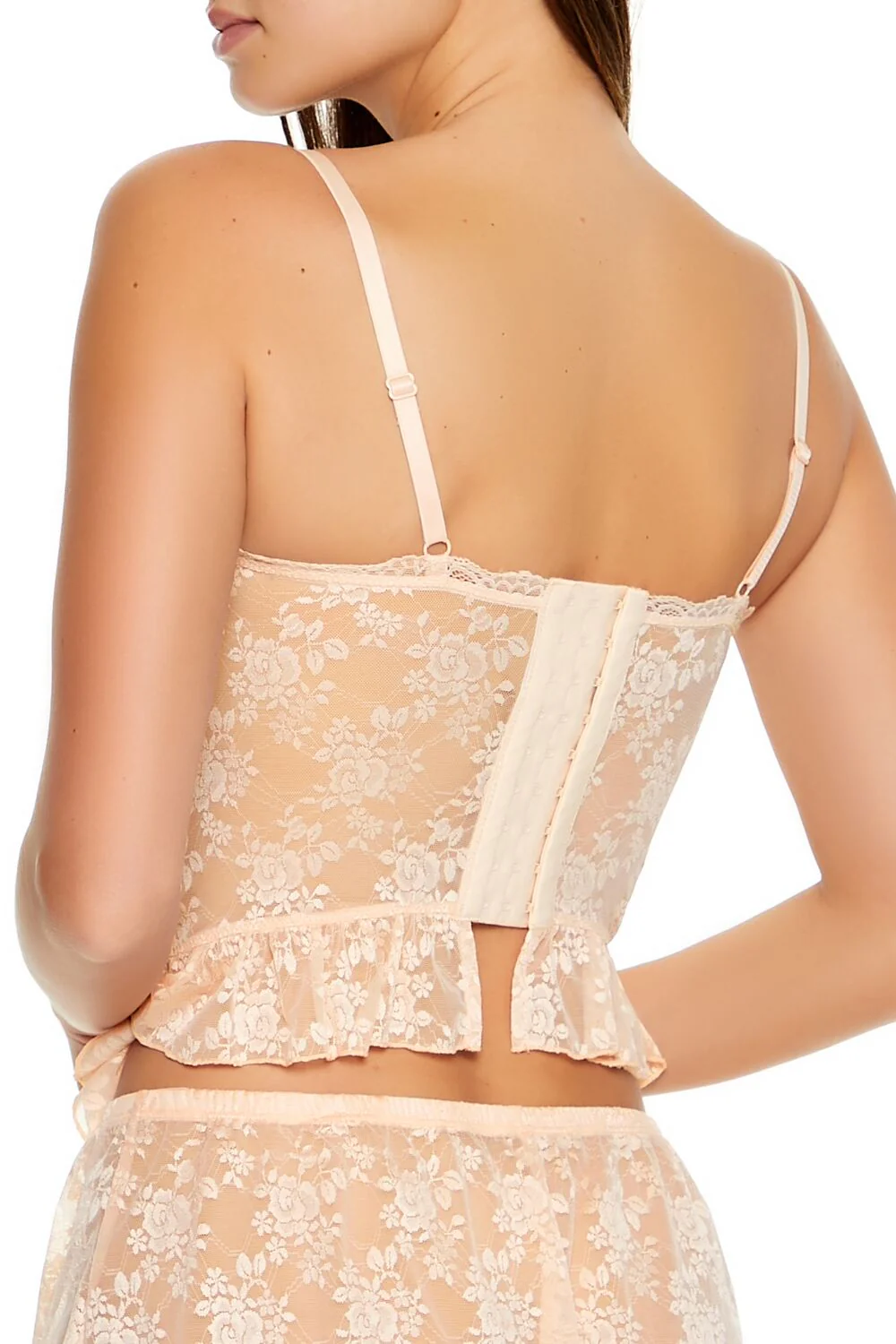 Sheer Lace Lingerie Corset Cami - Image 5