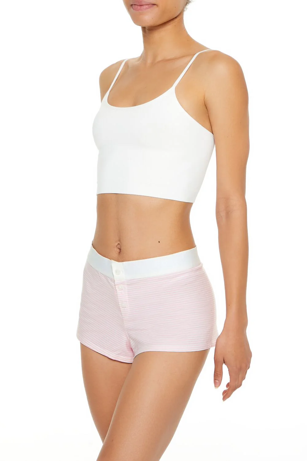 Pinstriped Pajama Shorts - Image 3