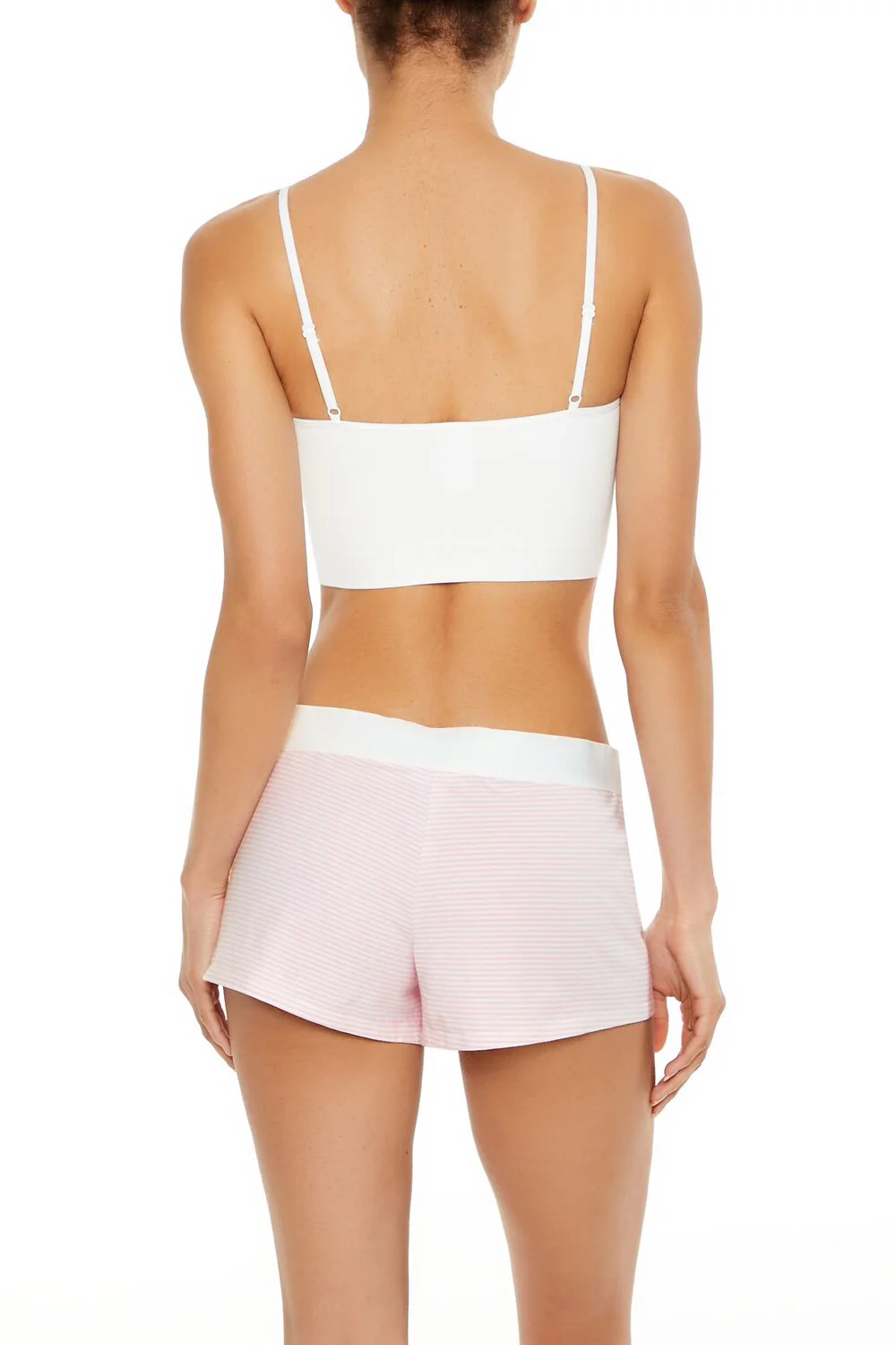 Pinstriped Pajama Shorts - Image 4