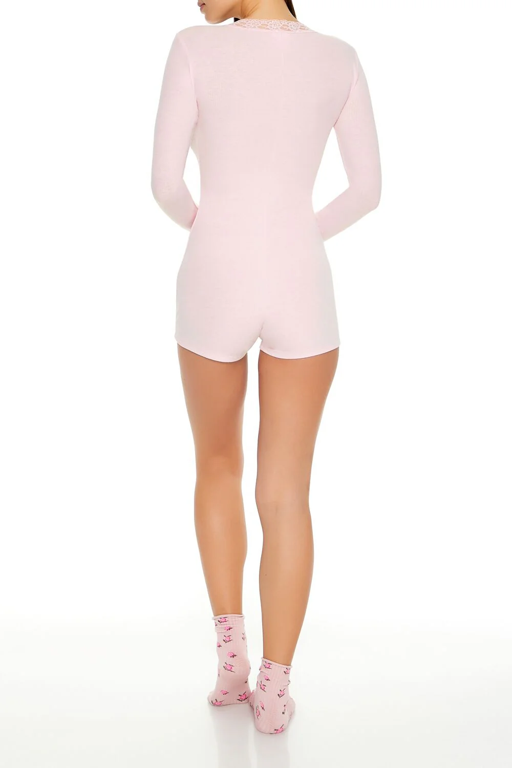 Rosette Pajama Romper - Image 4