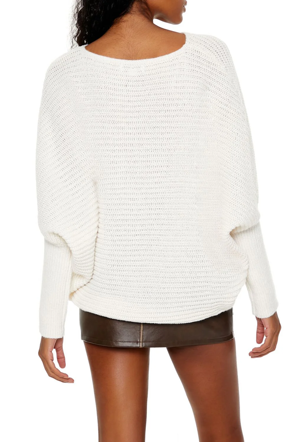 Ribbed Dolman-Sleeve Sweater - Image 5
