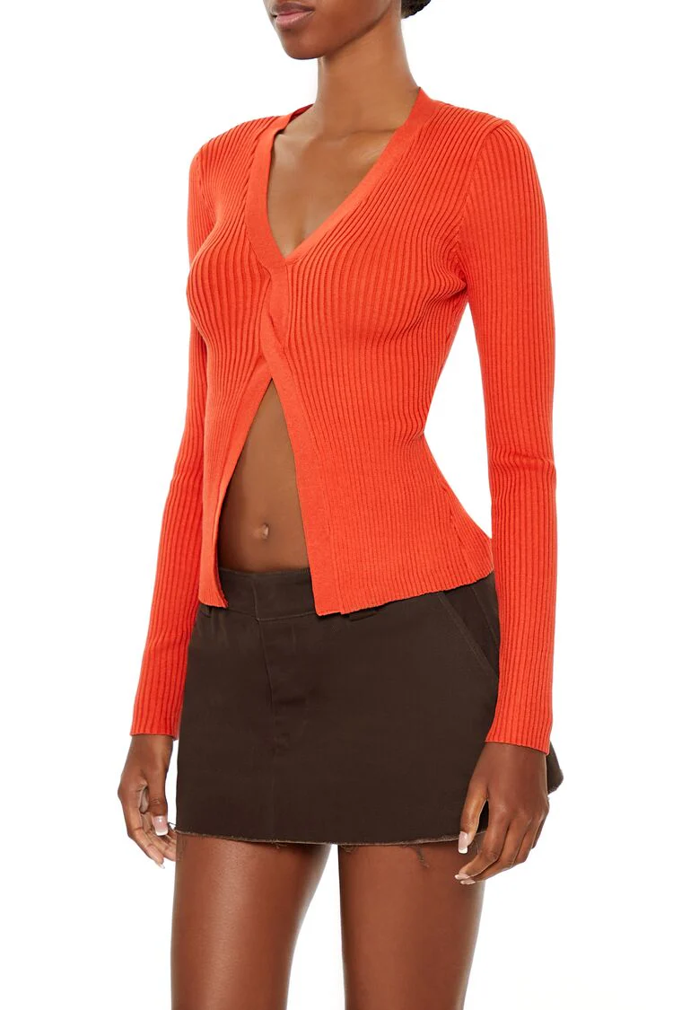 Twisted Split-Hem Sweater - Image 4