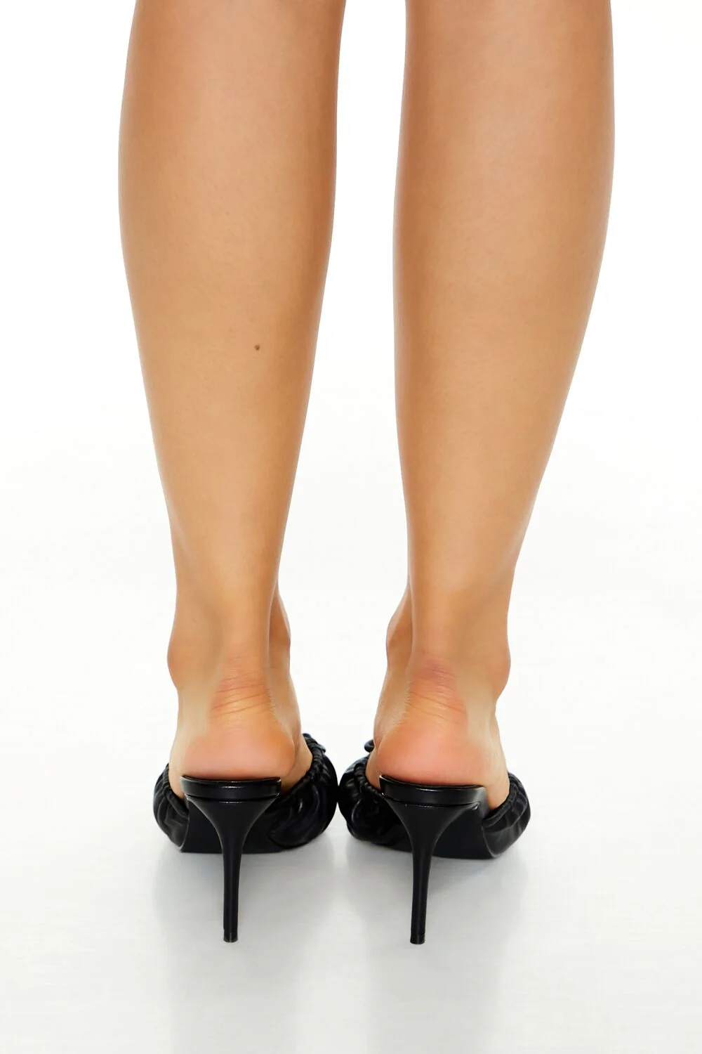 Ruched Bow Pointed-Toe Heels - Image 8