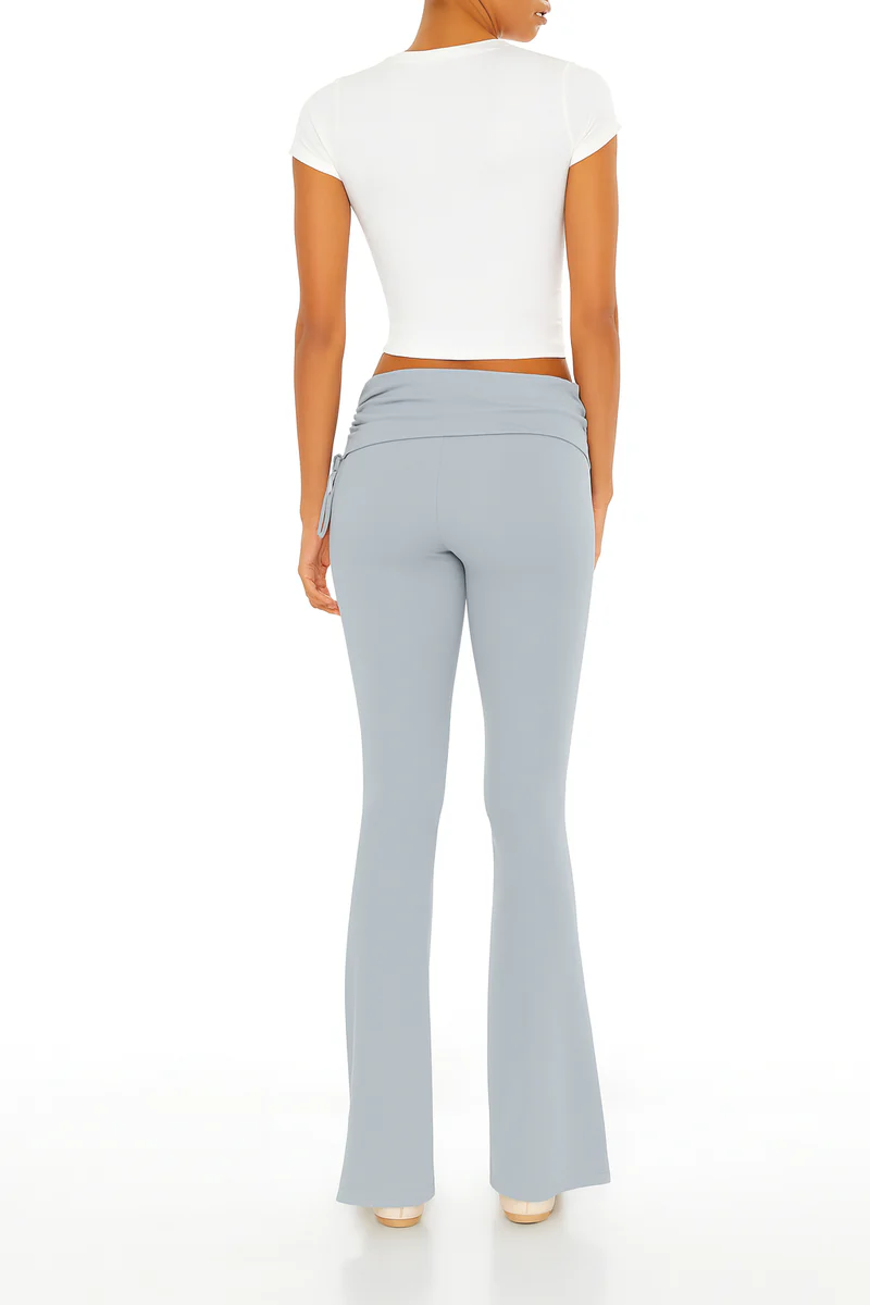 Drawstring Flare Leggings - Image 7