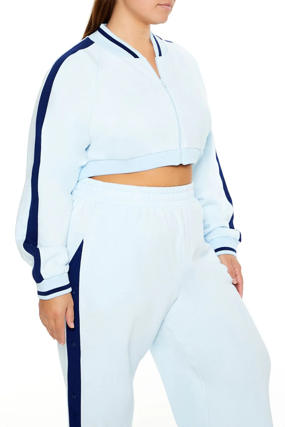 Plus Size Active Striped Jacket - Image 10