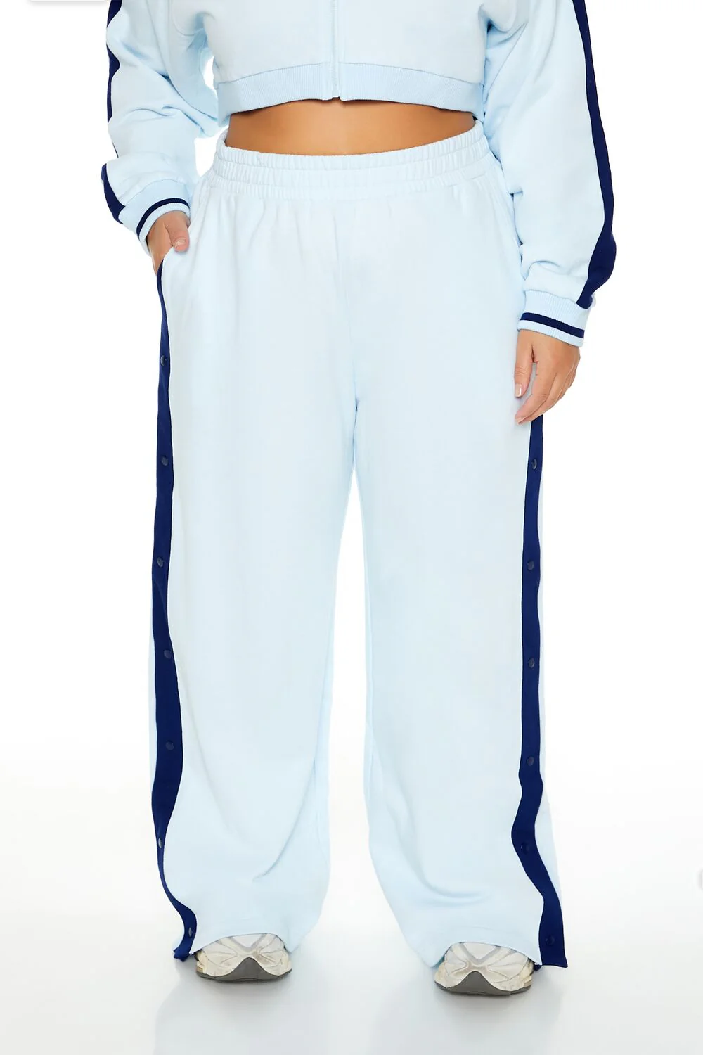 Plus Size Active Striped Sweatpants - Image 2